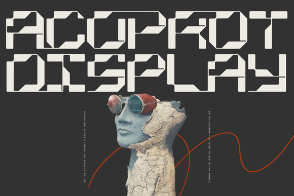 Acoprot Display: Harnessing Glitch Aesthetics for Modern Brand Identity