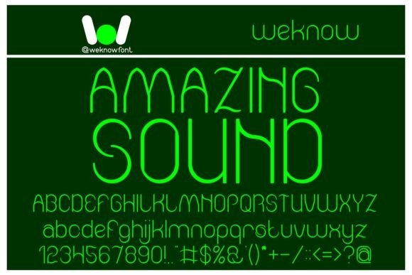 Amazing Sound: Elevating Visual Identity with Distinctive Typography