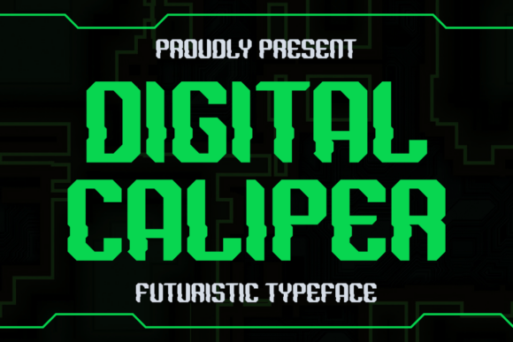 Digital Caliper: A Futuristic Font for Modern Design