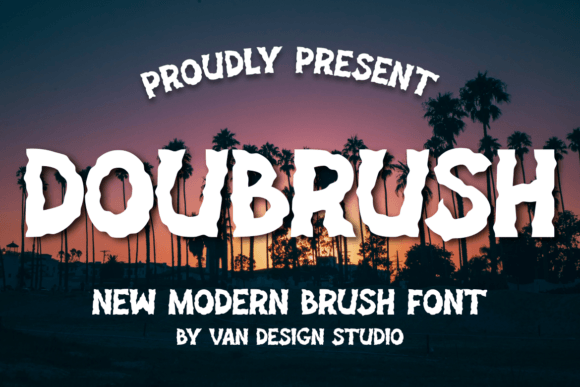 Doubrush: Integrating a Quirky Display Font into Professional Design Workflows