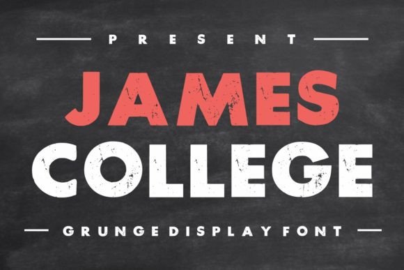 James College: Elevating Brand Identity with Vintage Grunge Typography