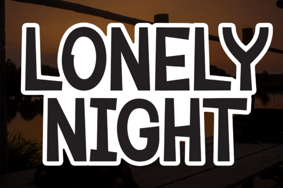 Lonely Night: A Guide to the Sweet Handwritten Display Font