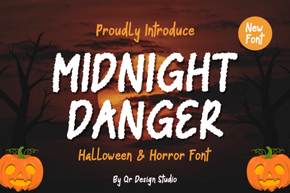 Midnight Danger: Elevating Creative Projects with Spooky Display Typography