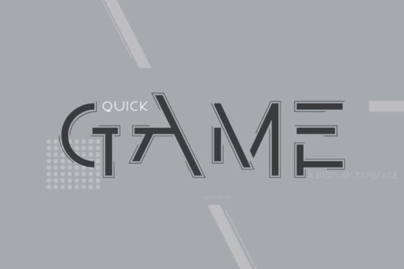 Quick Game: The Futuristic Display Font for Modern Design