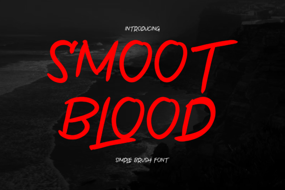 Smoot Blood: A Quirky Brush Font for Bold Designs