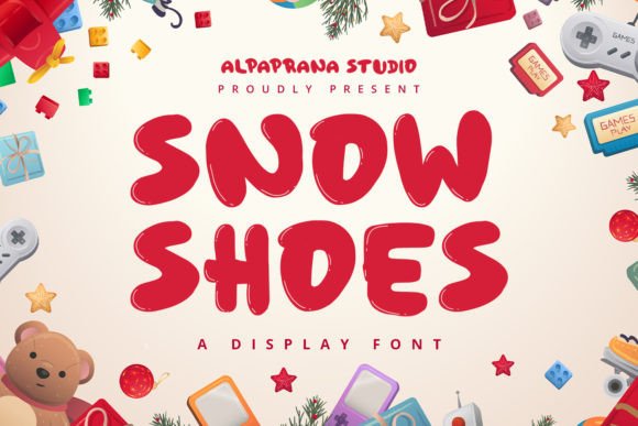 Snowshoes: A Playful Display Font for Joyful Designs